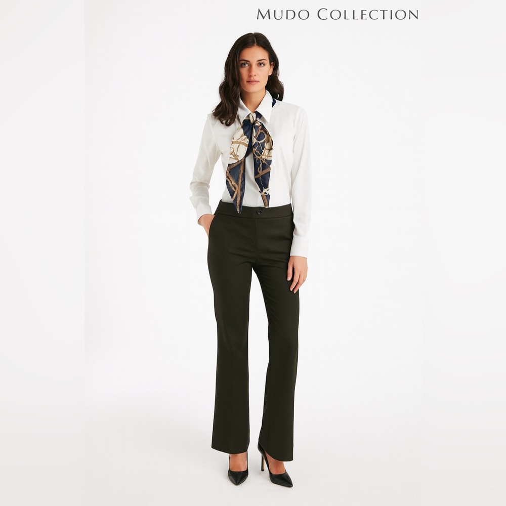 Mudo Collection Women's Pants (Dark Olive Green)